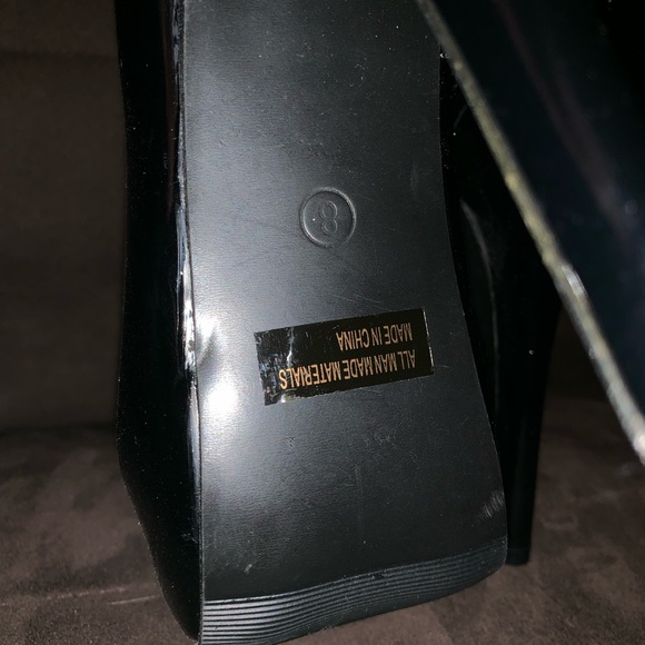 Glaze size 8 black heels - Picture 6 of 6